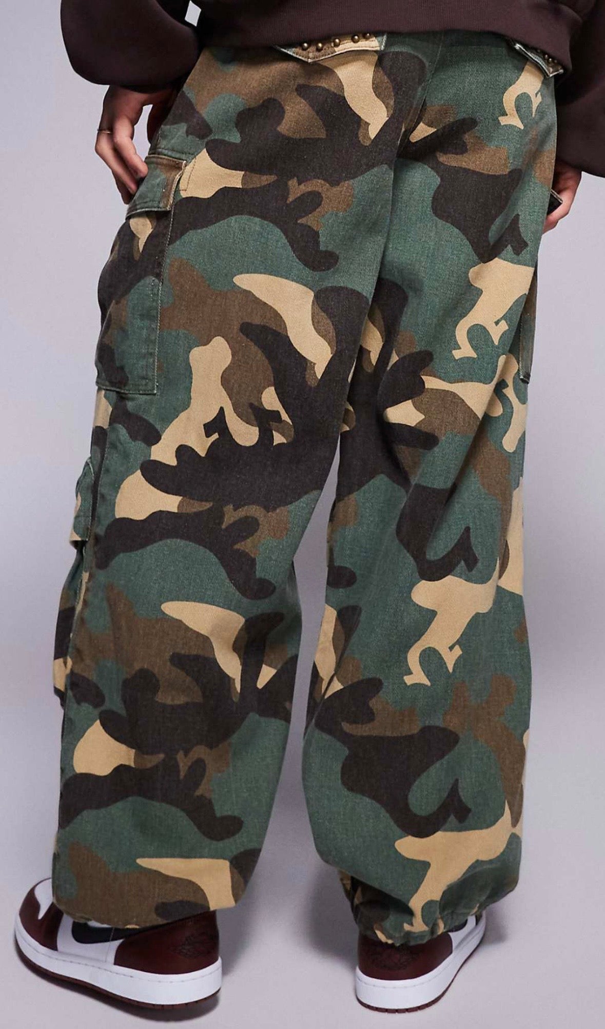 Liquor N Poker Baggy Cargos in Camo