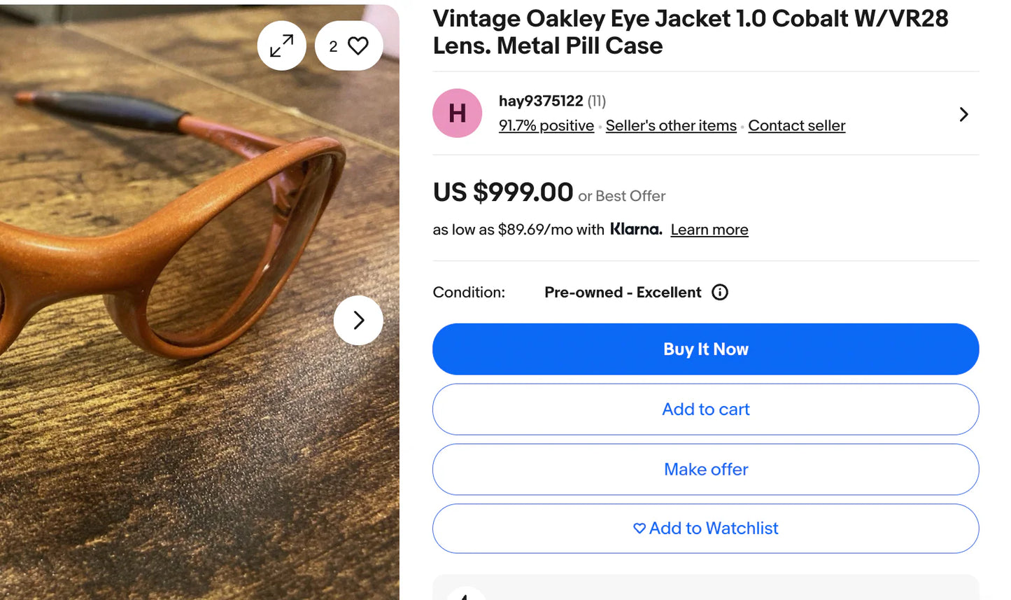 Vintage Oakley Eye Jacket 1.0
