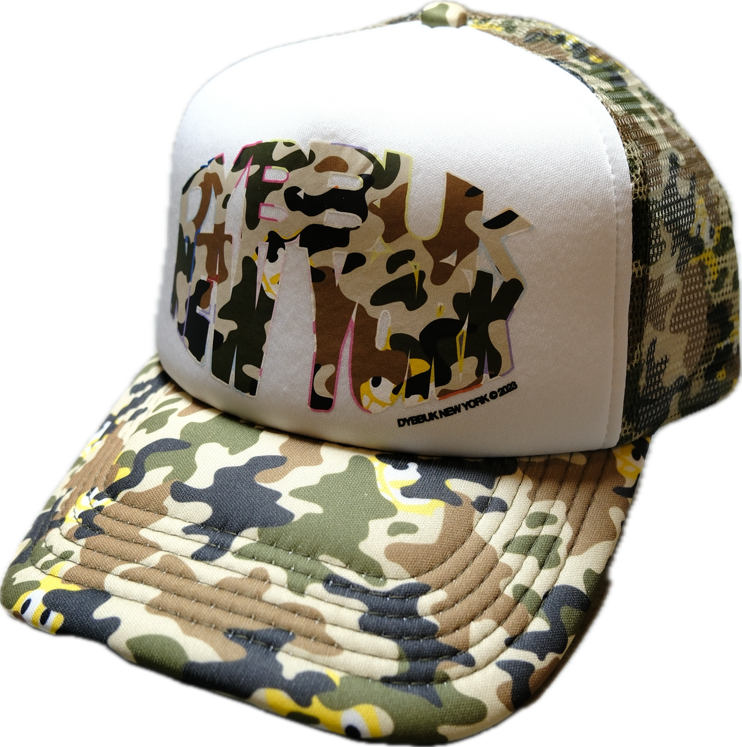 Dybbuk Camo trucker hat