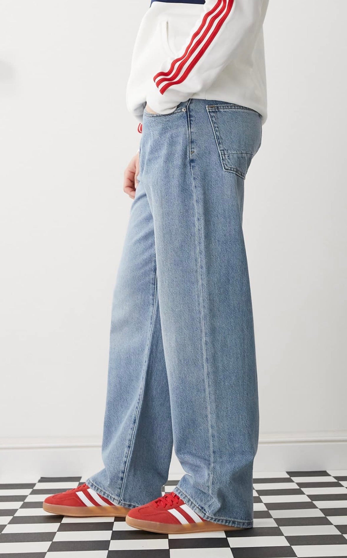 Pacsun Wide Leg washed jeans in Indigo