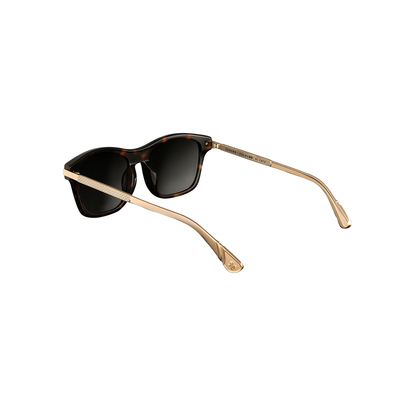 Clocks + Colours Cruiser Sunglasses in polished tortoise color