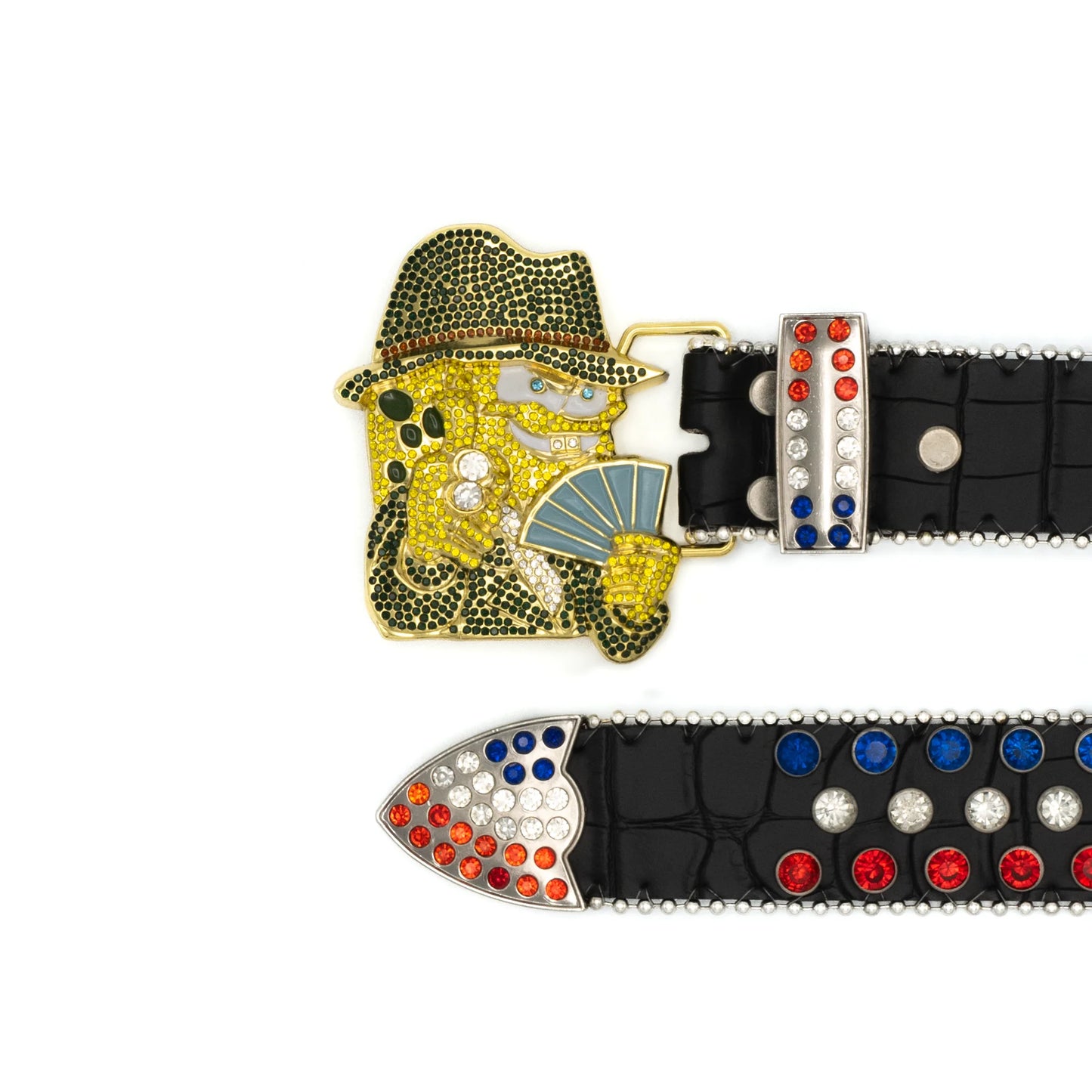 BB SpongeBob Belt In Black Croc