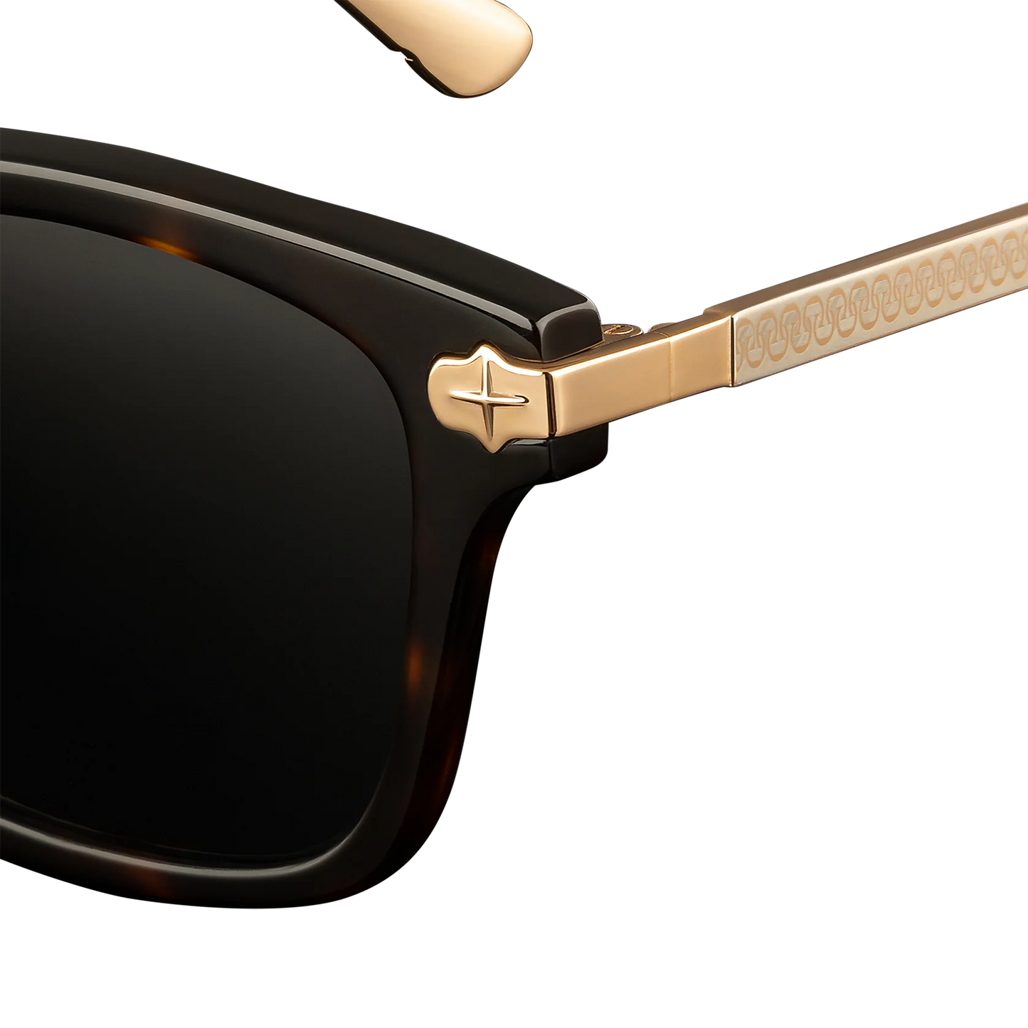 Clocks + Colours Cruiser Sunglasses in polished tortoise color
