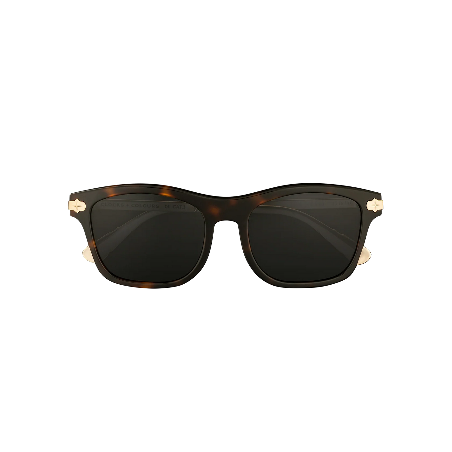 Clocks + Colours Cruiser Sunglasses in polished tortoise color