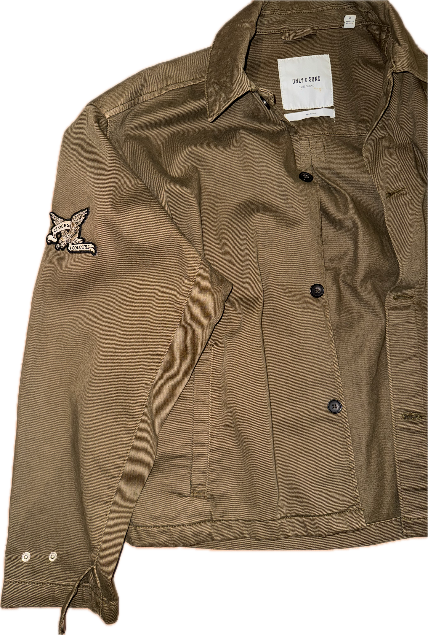 Only & Sons x Clocks & Colours Custom embroidery stitch Jacket