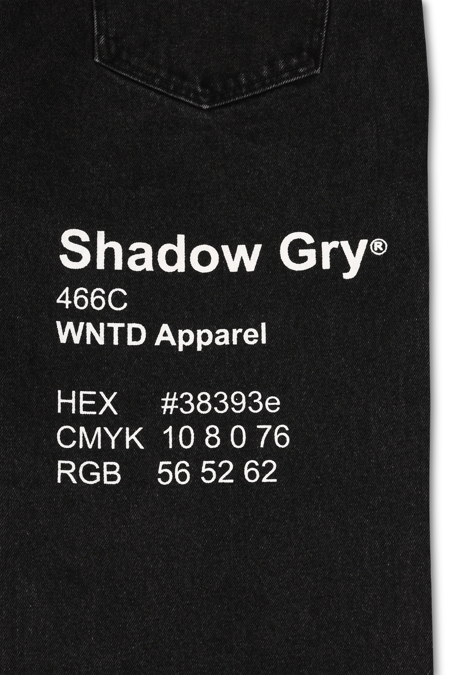 WNTD Ghost Paint Denim Pants in Black wash