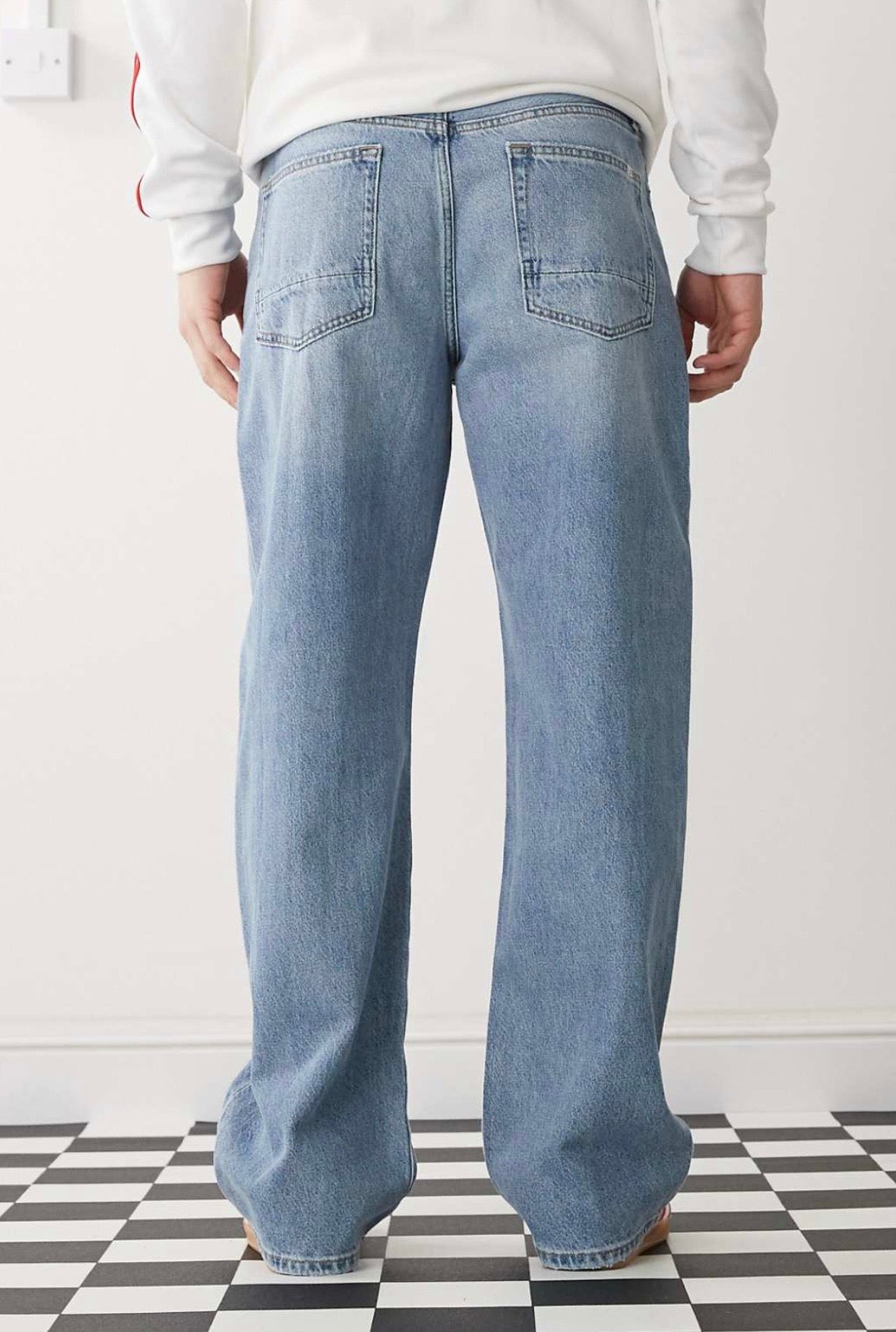 Pacsun Wide Leg washed jeans in Indigo
