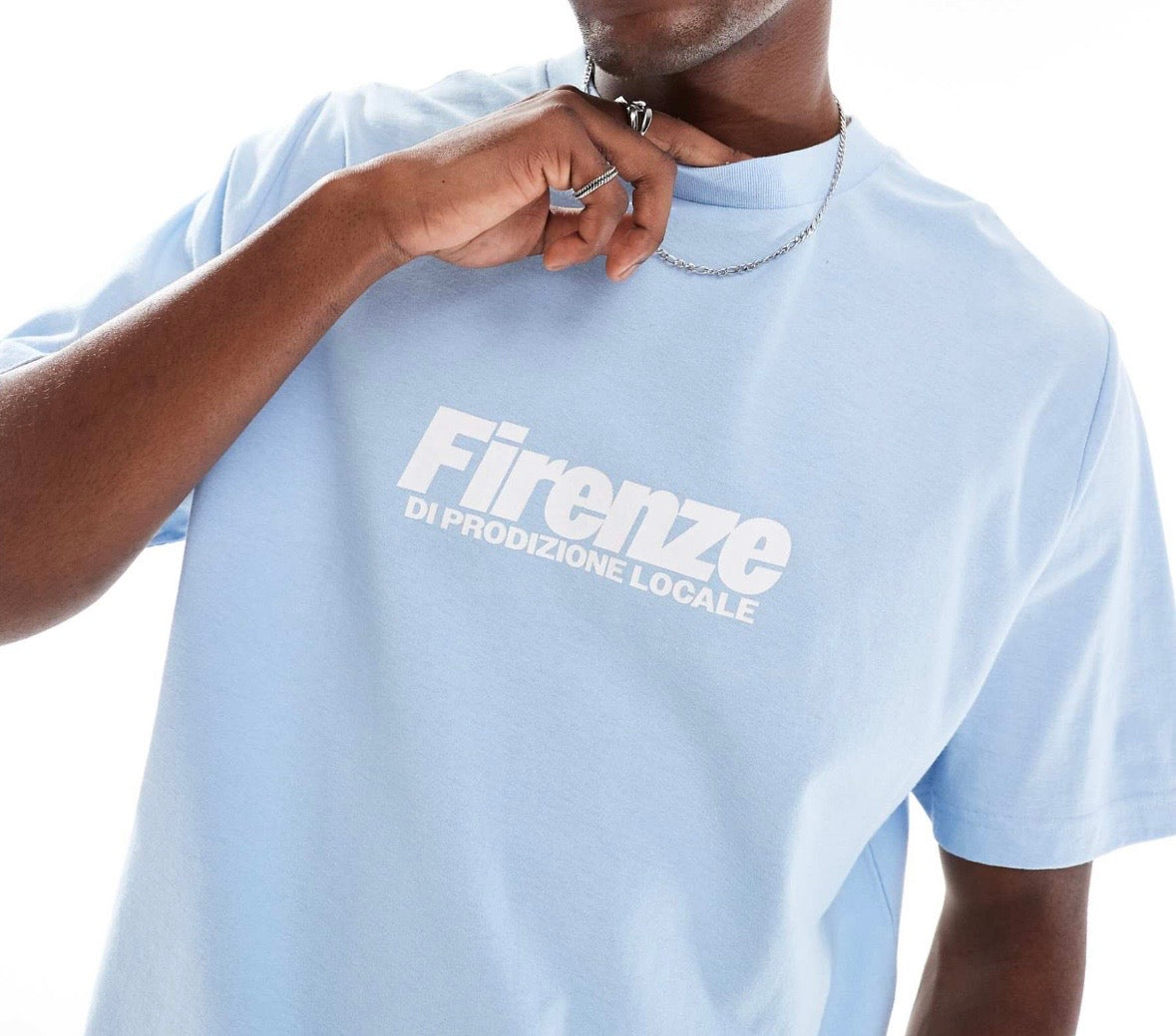 Cotton On Cropped fit graphic Tee in Pearl blue
