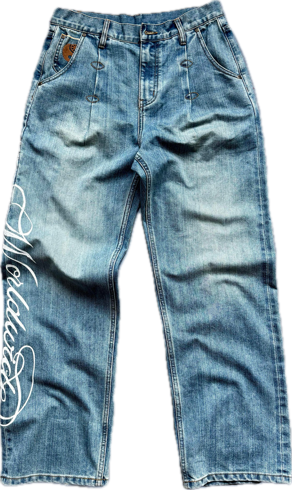 SNS Script Denim work pants