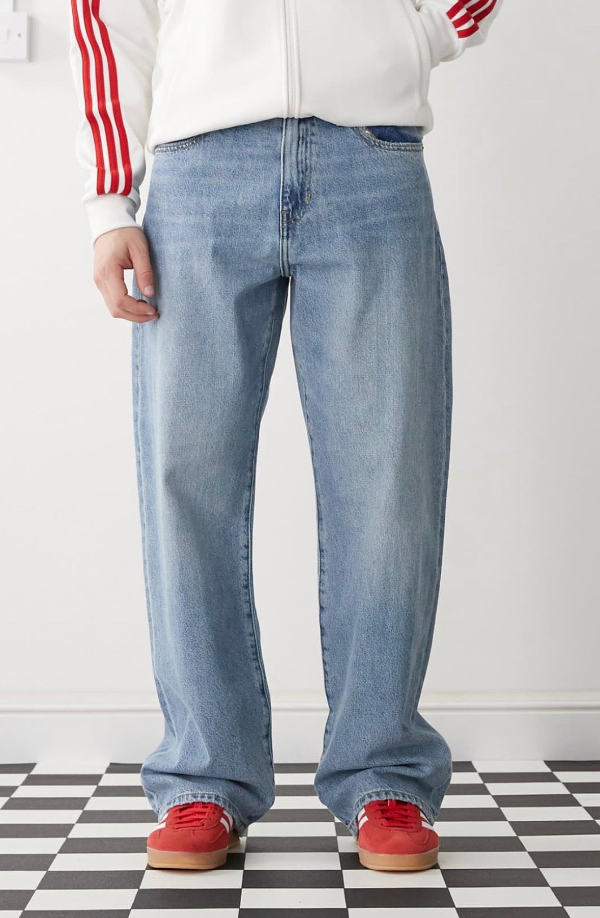 Pacsun Wide Leg washed jeans in Indigo