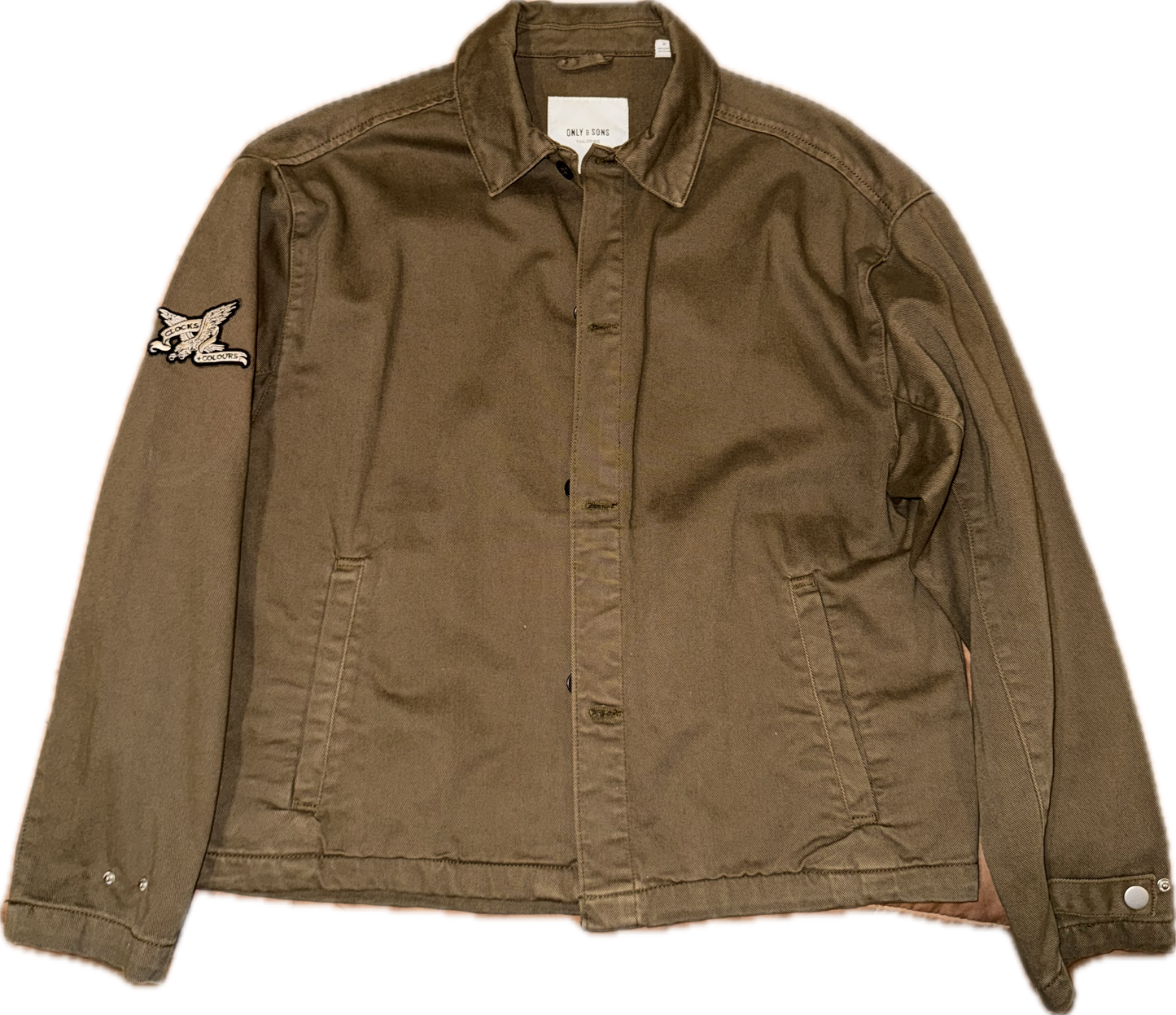 Only & Sons x Clocks & Colours Custom embroidery stitch Jacket