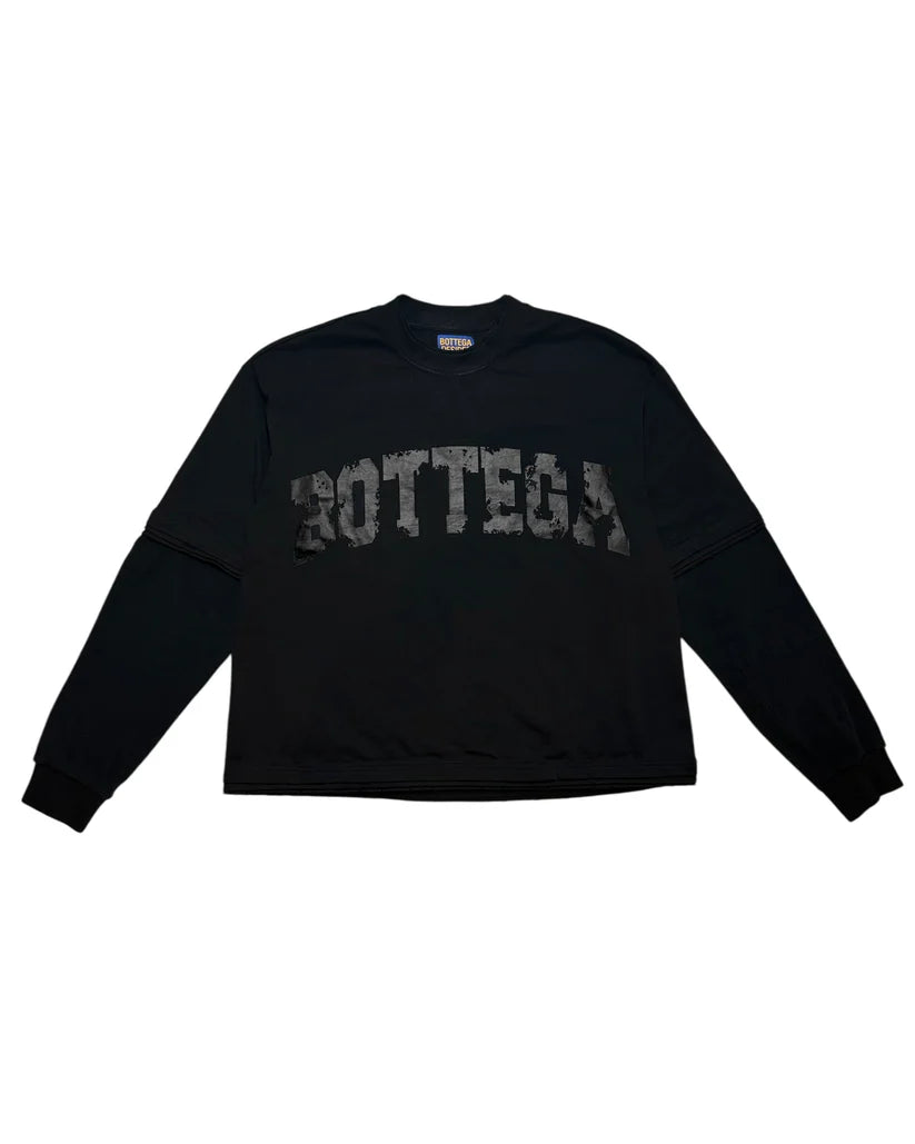 Bottega Desires War Long sleeve T-shirt in Black