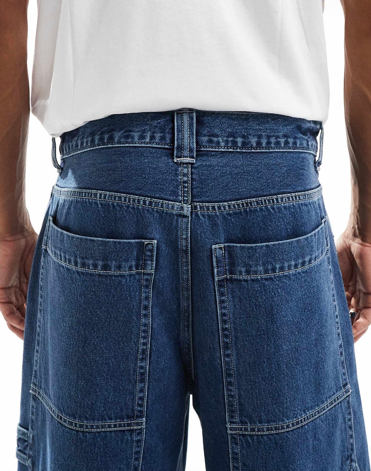 Hollister baggy big jeans in Light Blue Wash