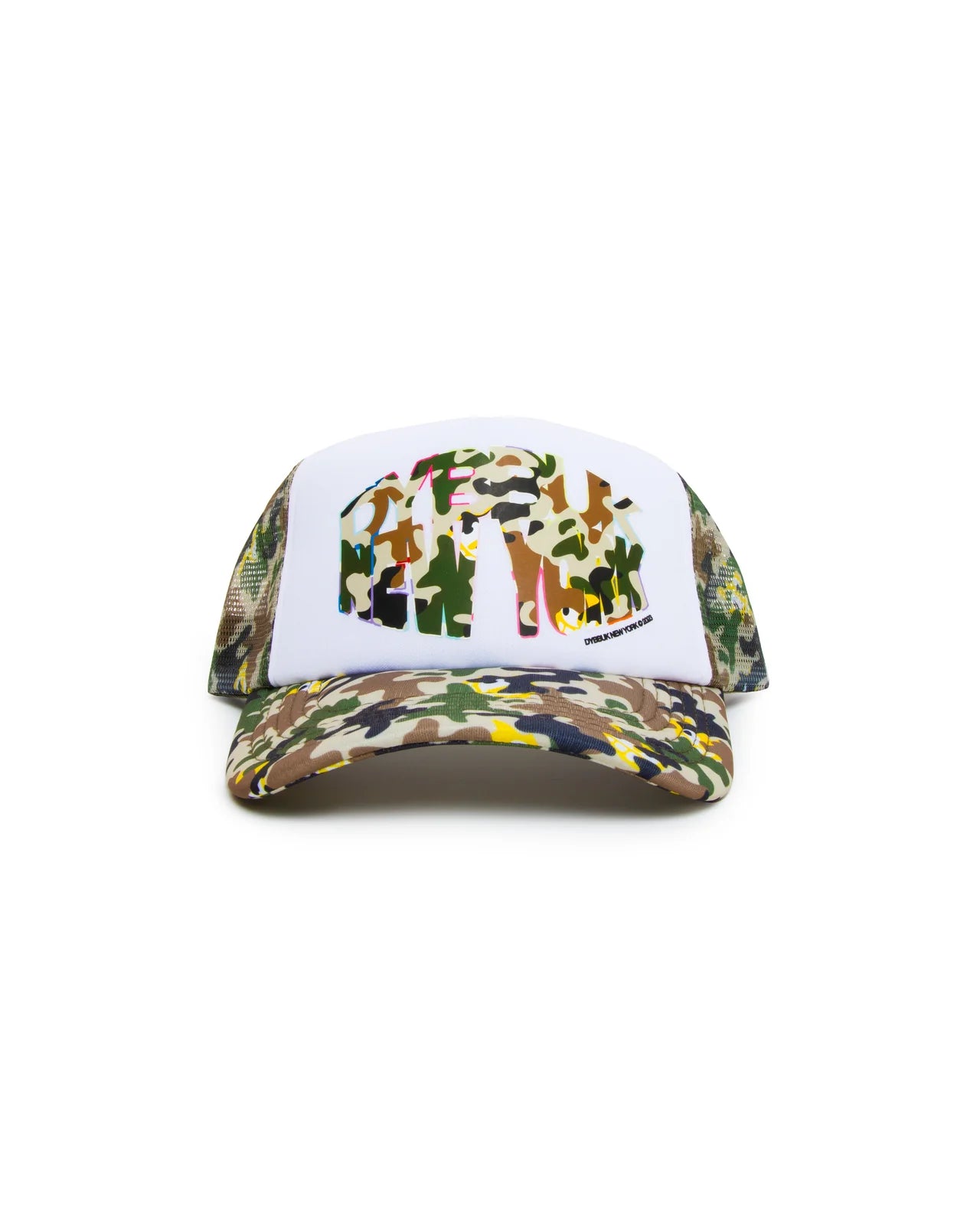 Dybbuk Camo trucker hat